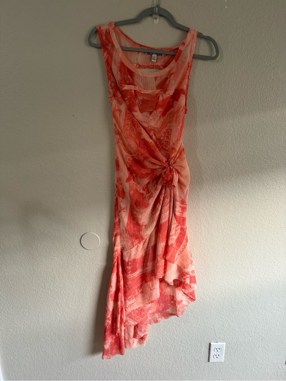 Urban Outfitters UO Andy Printed Mesh Midi Dress NEW